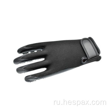 Hespax Pet Grooming гладкие нитриловые резиновые перчатки Nubs